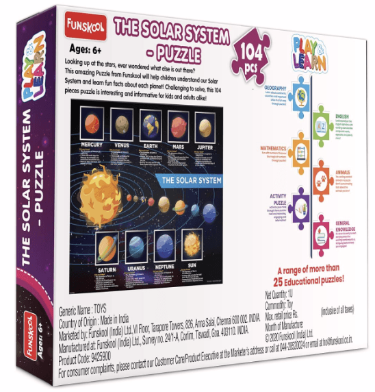 The Solar System Puzzle & Game